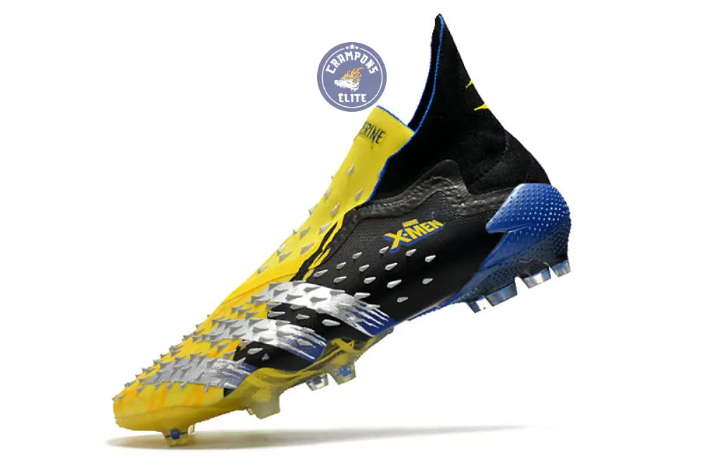 Predator Freak Laceless FG X-Men Wolverine - Jaune/Argenté/Noir ÉDITION LIMITÉE