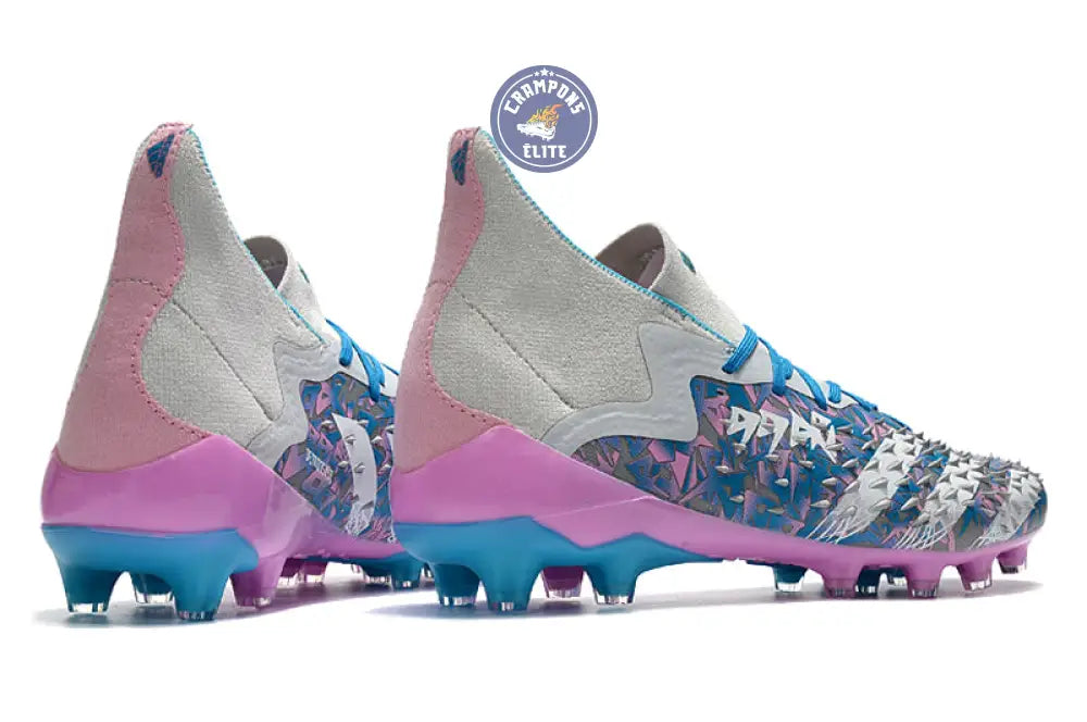 Image of Predator Freak Lacets FG - Gris/Rose/Bleu