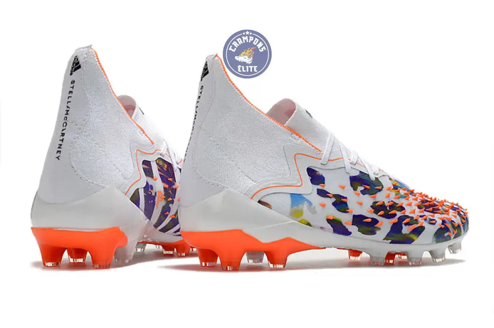 Predator Freak Lacets FG Paul Pogba X Stella McCartney - Blanc/Noir/Orange ÉDITION LIMITÉE
