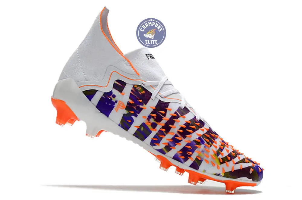 Predator Freak Lacets FG Paul Pogba X Stella McCartney - Blanc/Noir/Orange ÉDITION LIMITÉE