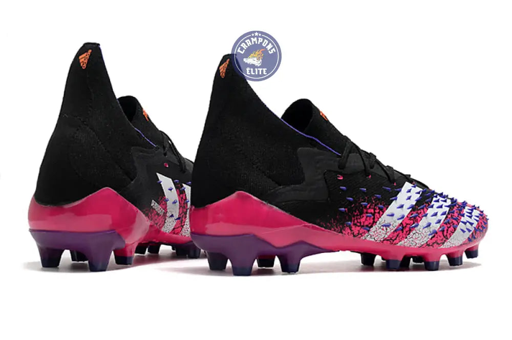 Predator Freak Lacets FG Superspectral - Noir/Blanc/Rose