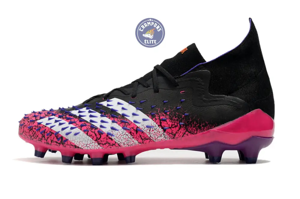 Predator Freak Lacets FG Superspectral - Noir/Blanc/Rose