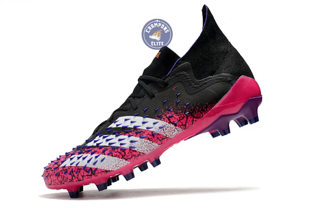 Predator Freak Lacets FG Superspectral - Noir/Blanc/Rose