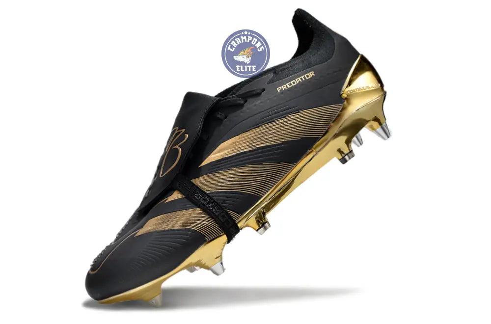 Image of Predator League Fold-over Tongue SG Belligold - Noir/Doré ÉDITION LIMITÉE