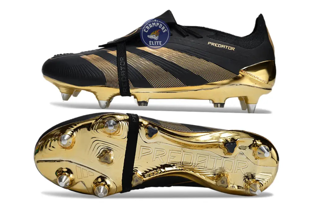 Predator League Fold-over Tongue SG Belligold - Noir/Doré ÉDITION LIMITÉE
