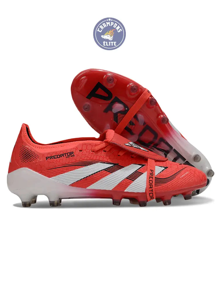 Image of Predator Pro Fold-over Tongue AG Pure Victory - Lucid Red/Blanc/Noir