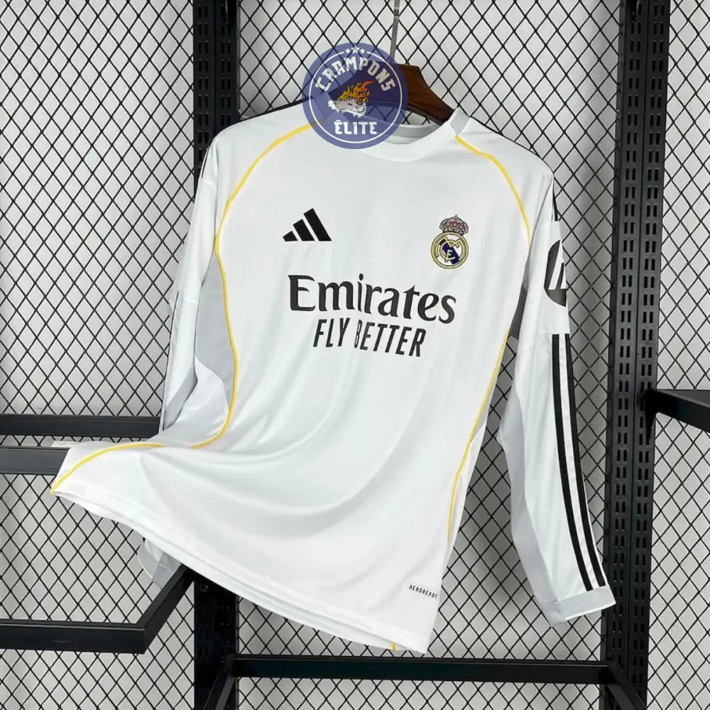 Real Madrid 2025/26 Domicile à manches longues