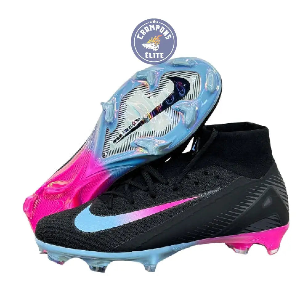 Superfly 10 Nike by You FG - Noir/Bleu/Rose