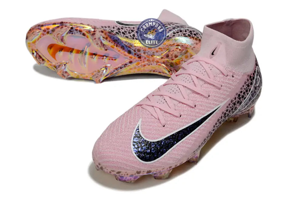 Image of Superfly 10 Nike By You FG - Rose Motif Noir