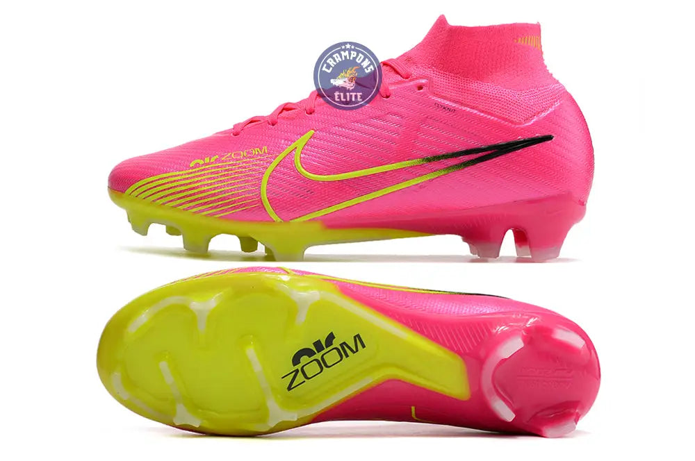 Superfly 9 Elite FG Luminous - Rose/Jaune Fluo
