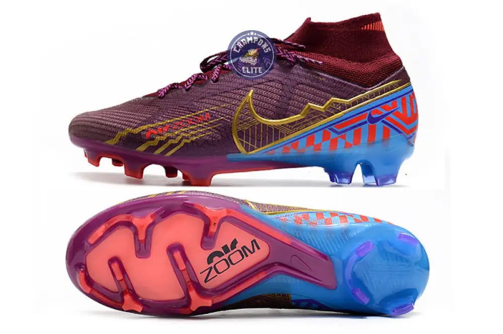 Image of Superfly 9 Elite FG Mbappé Personal Edition - Bordeaux/Doré