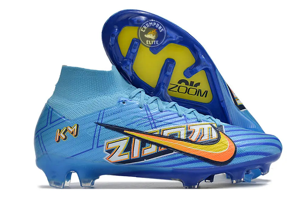 Image of Superfly 9 Elite FG ’Motivation Pack’ x Mbappe Bleu/Jaune