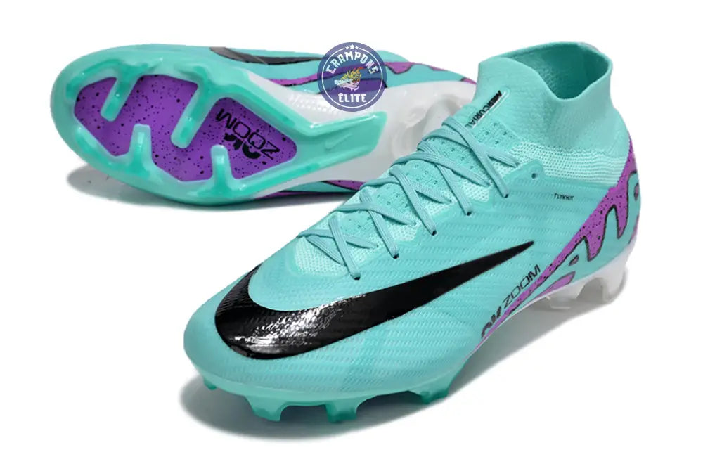 Image of Superfly 9 Elite FG Peak Ready Bleu Turquoise Vert Violet