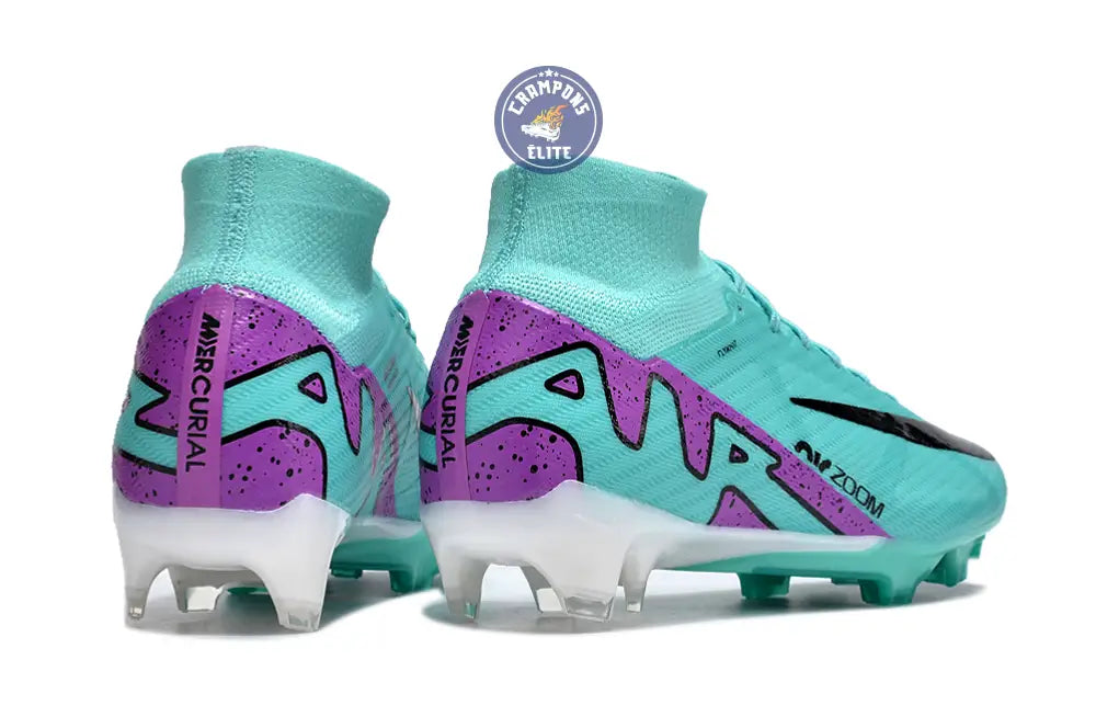 Image of Superfly 9 Elite FG Peak Ready Bleu Turquoise Vert Violet