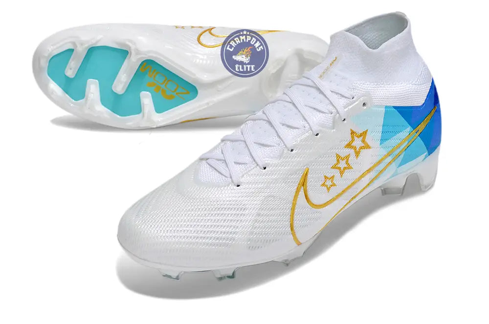 Superfly 9 Elite FG x Enzo Fernandez Blanc/Bleu/Or