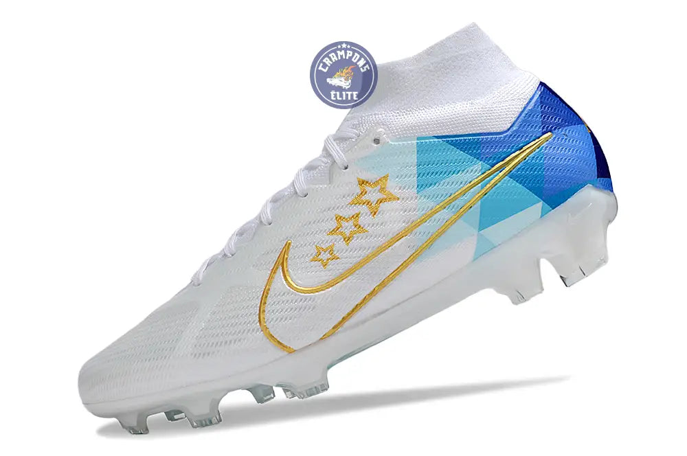 Superfly 9 Elite FG x Enzo Fernandez Blanc/Bleu/Or