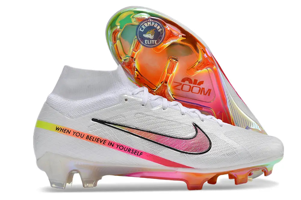 Superfly 9 Elite FG x Marcus Rashford Blanc/Rose