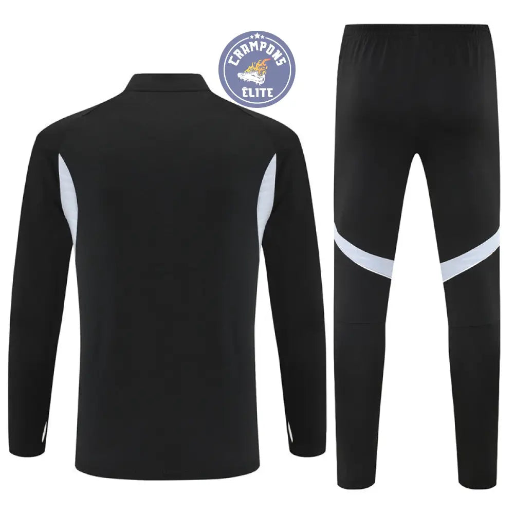 Survêtement d’entraînement demi-zip - Allemagne 2025/2026 - Noir/Blanc