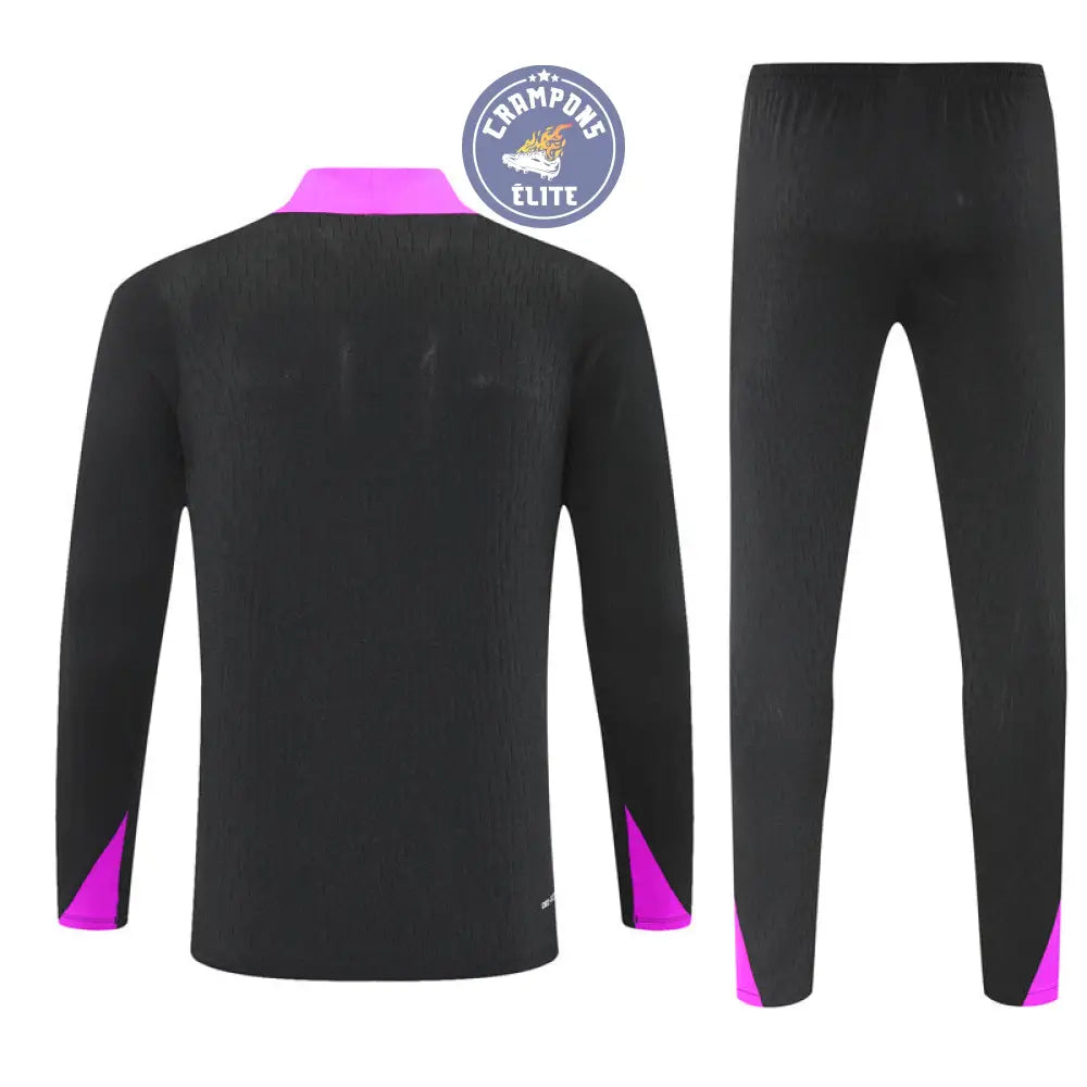 Survêtement d’entraînement demi-zip - Angleterre 2025/2026 - Noir/Violet