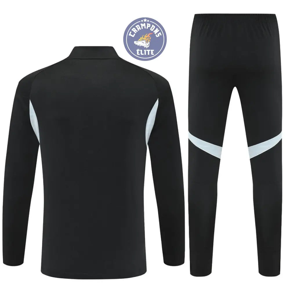 Image of Survêtement d’entraînement demi-zip - Argentine 2025/2026 - Noir/Gris Bleuté/Blanc