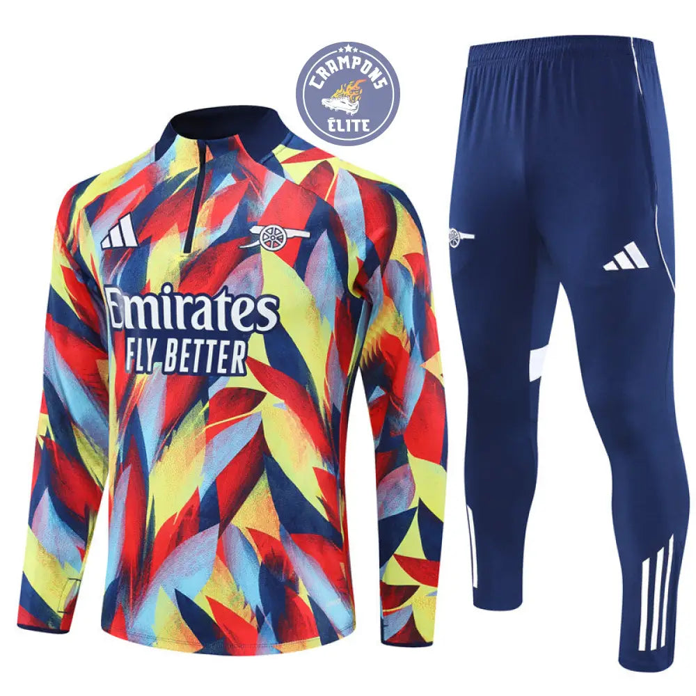 Survêtement d’entraînement demi-zip - Arsenal 2025/2026 - Bleu Marine/Multicolor