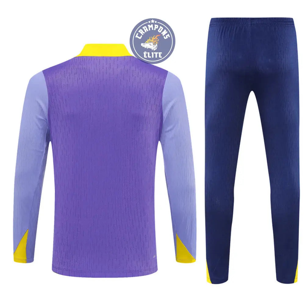Image of Survêtement d’entraînement demi-zip - Atlético Madrid 2025/2026 - Violet/Bleu Marine/Jaune