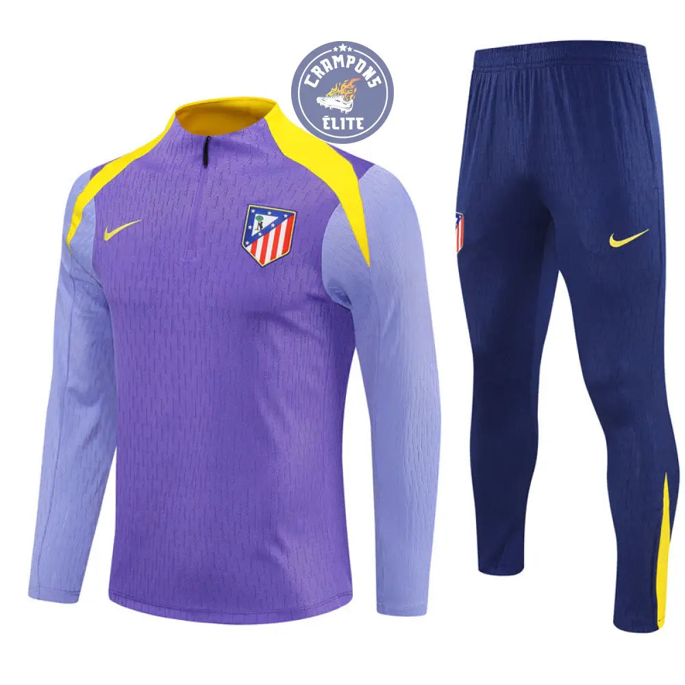 Survêtement d’entraînement demi-zip - Atlético Madrid 2025/2026 - Violet/Bleu Marine/Jaune