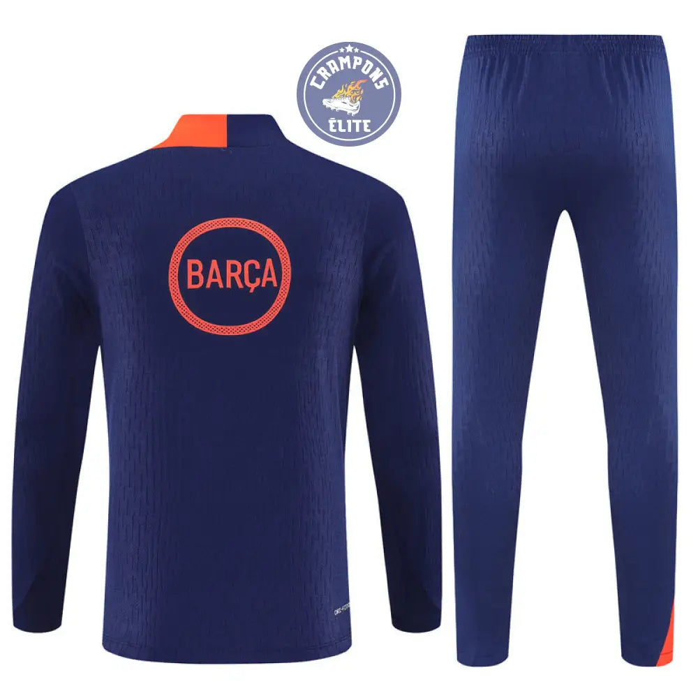 Survêtement d’entraînement demi-zip - Barcelone 2025/2026 - Bleu/Orange
