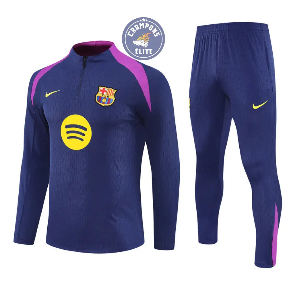 Image of Survêtement d’entraînement demi-zip - Barcelone 2025/2026 - Bleu/Violet