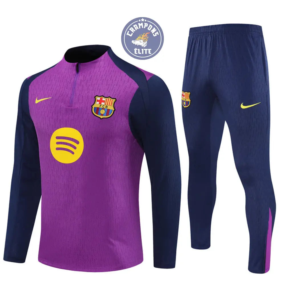 Survêtement d’entraînement demi-zip - Barcelone 2025/2026 - Violet/Bleu