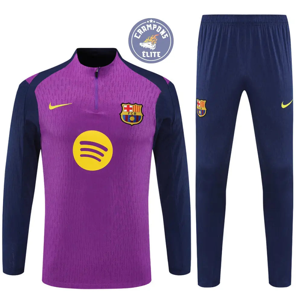 Survêtement d’entraînement demi-zip - Barcelone 2025/2026 - Violet/Bleu