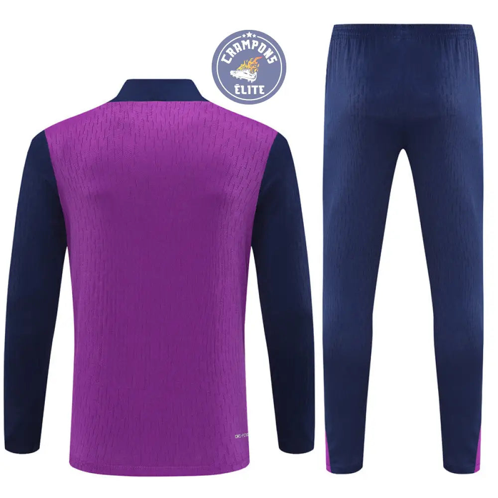 Image of Survêtement d’entraînement demi-zip - Barcelone 2025/2026 - Violet/Bleu