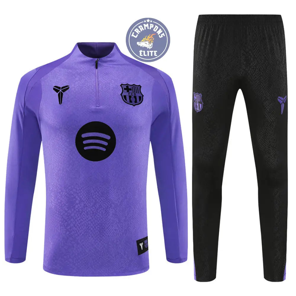 Survêtement d’entraînement demi-zip - Barcelone 2025/2026 - Violet/Noir