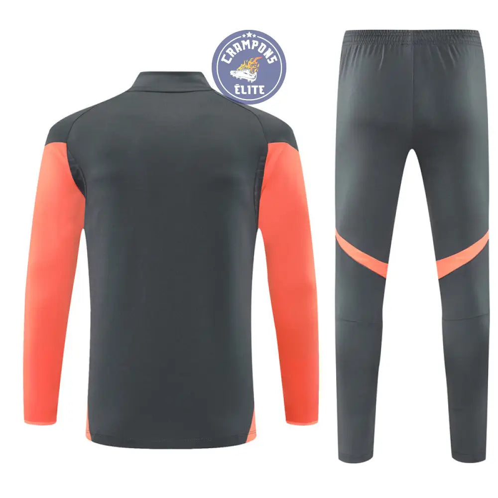 Survêtement d’entraînement demi-zip - Bayern Munich 2025/2026 - Gris/Orange