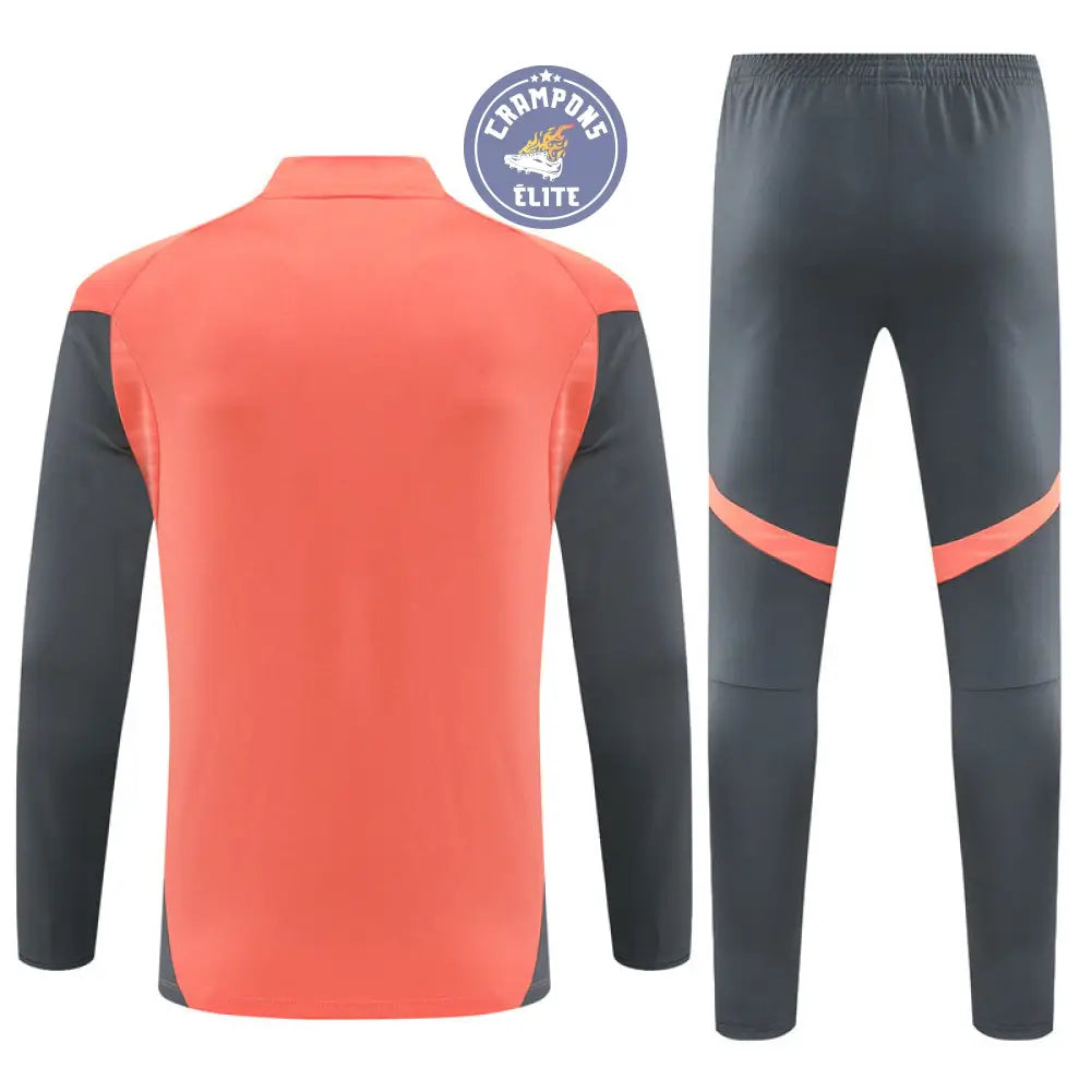 Survêtement d’entraînement demi-zip - Bayern Munich 2025/2026 - Orange/Gris