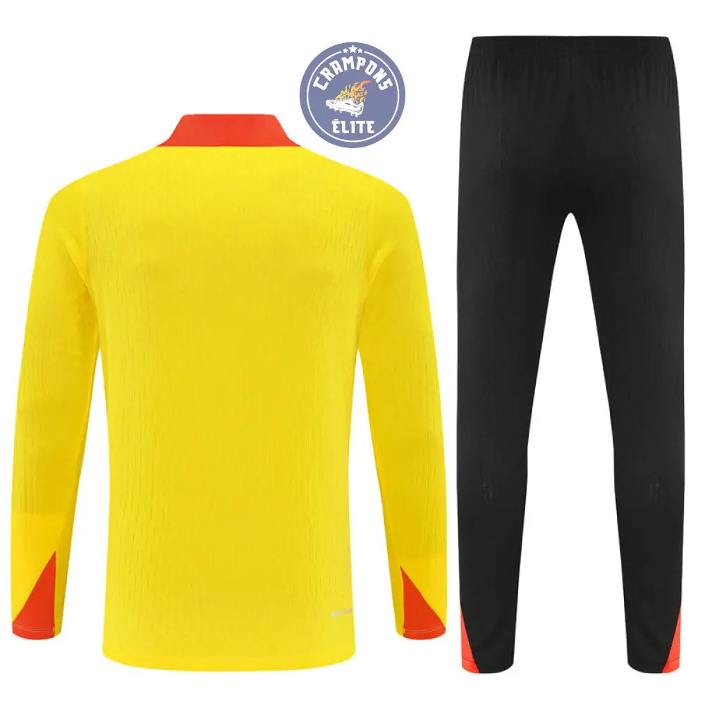 Survêtement d’entraînement demi-zip - Brésil 2025/2026 - Jaune/Noir/Orange