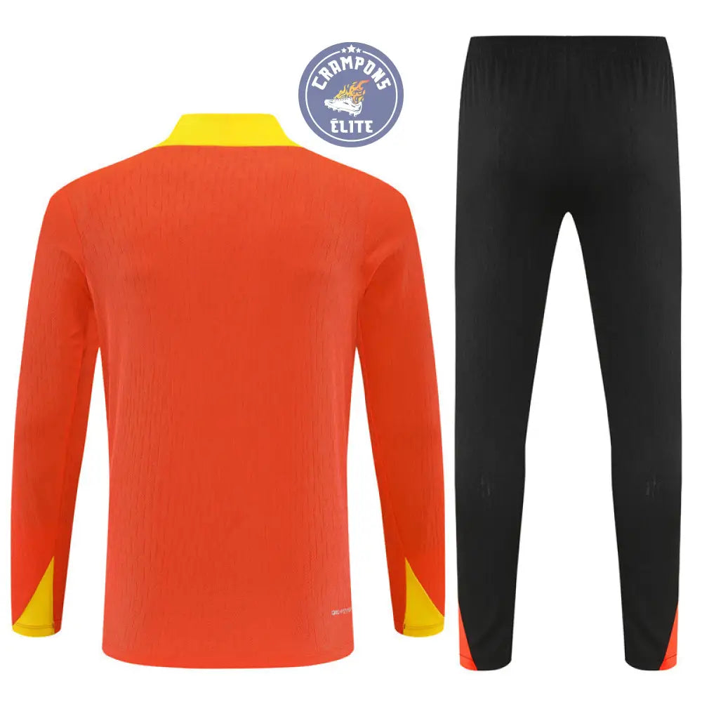 Survêtement d’entraînement demi-zip - Brésil 2025/2026 - Orange/Noir/Jaune