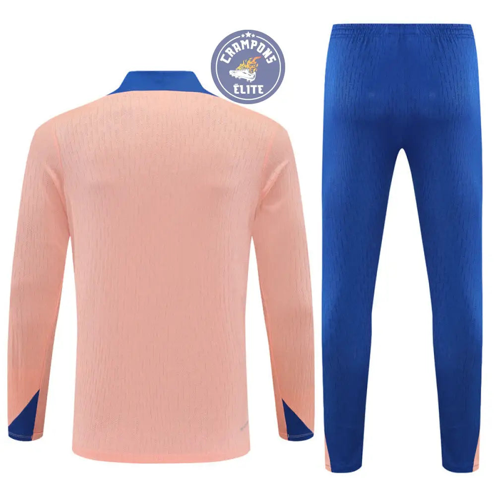 Survêtement d’entraînement demi-zip - France 2025/2026 - Rose/Bleu