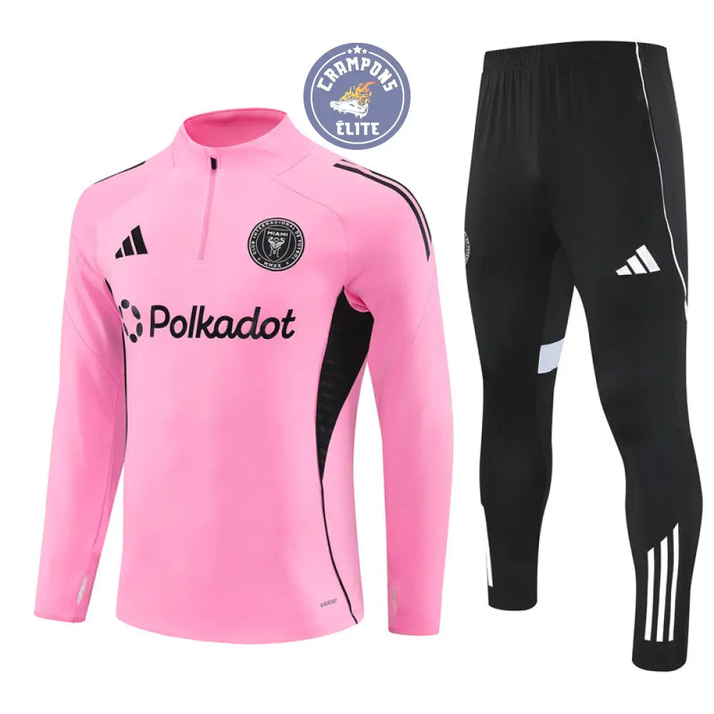 Survêtement d’entraînement demi-zip - Inter Miami 2025/2026 - Rose/Noir/Blanc