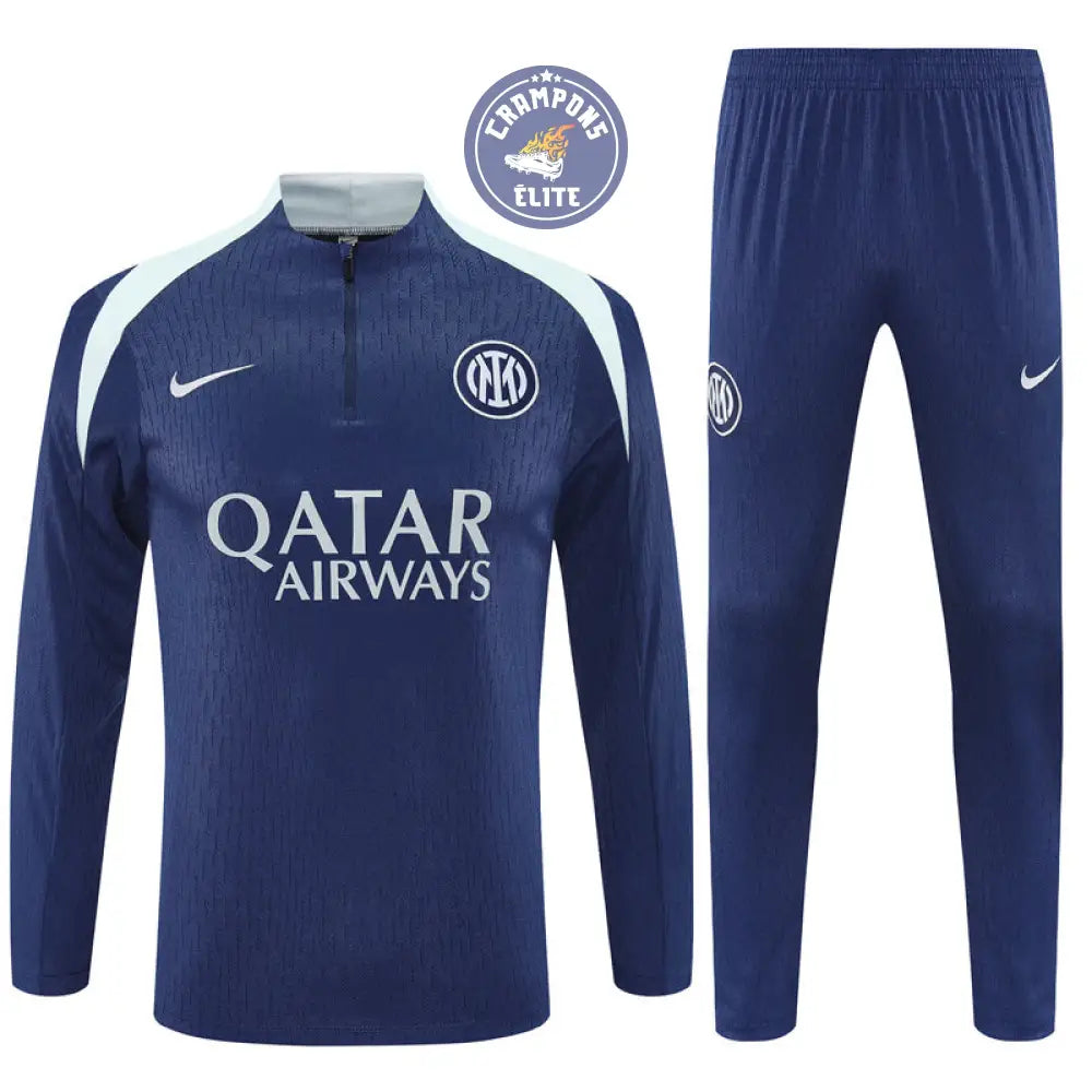 Survêtement d’entraînement demi-zip - Inter Milan 2025/2026 - Bleu Marine/Gris Bleuté