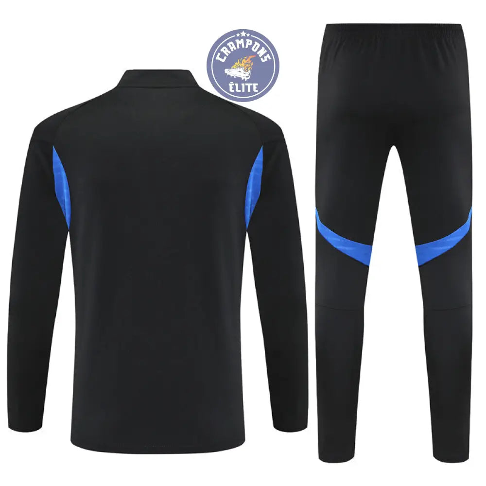 Image of Survêtement d’entraînement demi-zip - Manchester United 2025/2026 - Noir/Bleu/Jaune