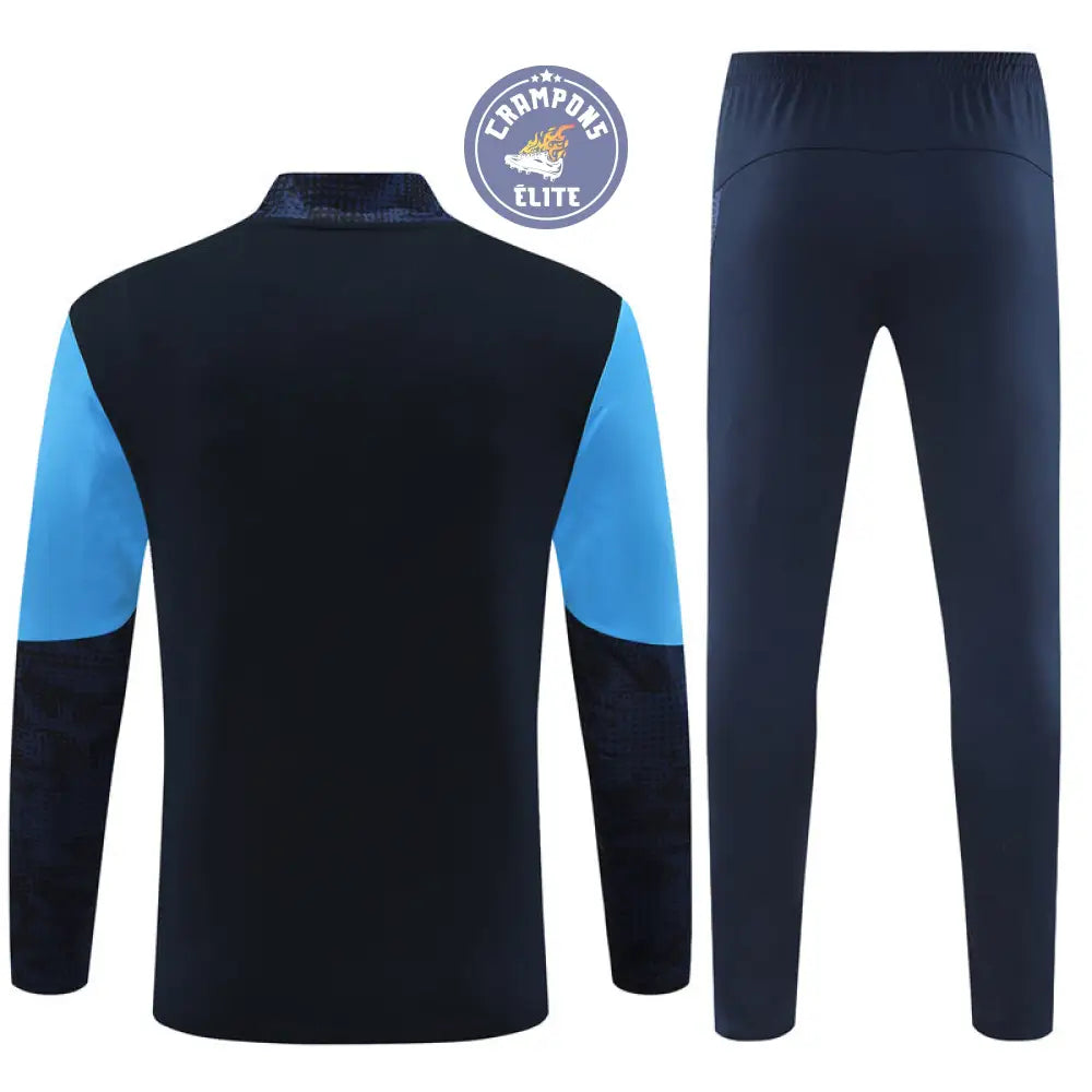 Survêtement d’entraînement demi-zip - OM 2025/2026 - Bleu/Bleu Ciel