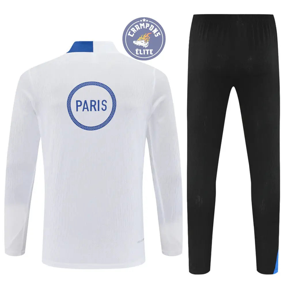 Survêtement d’entraînement demi-zip - PSG 2025/2026 - Blanc/Bleu/Noir