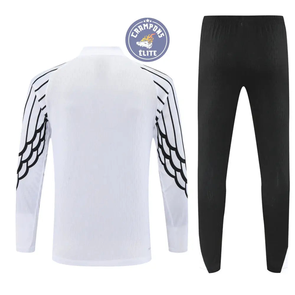 Image of Survêtement d’entraînement demi-zip - PSG 2025/2026 - Blanc/Noir