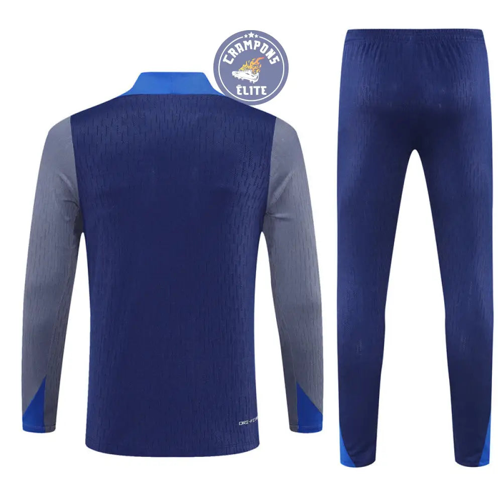 Survêtement d’entraînement demi-zip - PSG 2025/2026 - Bleu Marine/Bleu/Gris