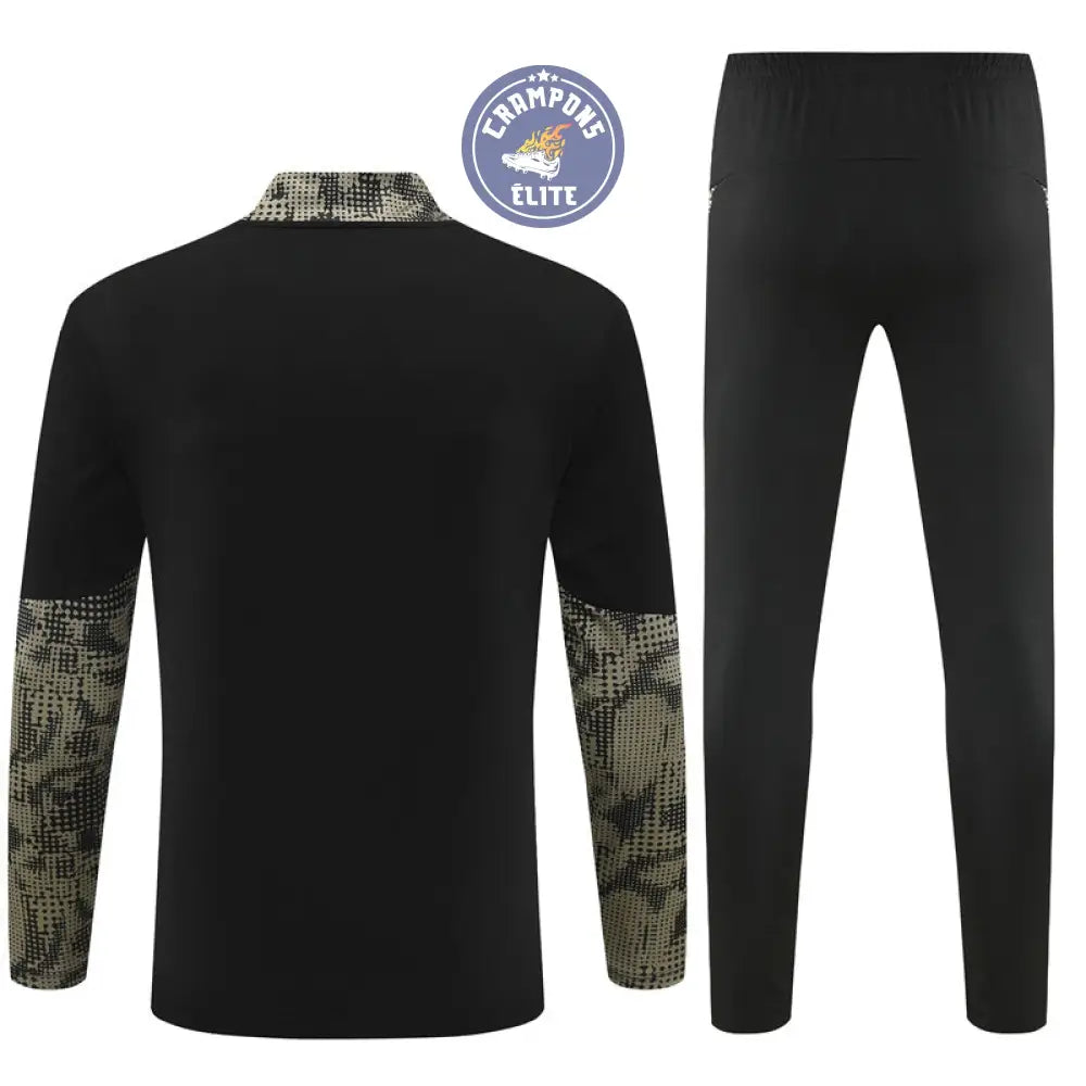 Image of Survêtement d’entraînement demi-zip - PSV 2025/2026 - Kaki/Noir/Blanc