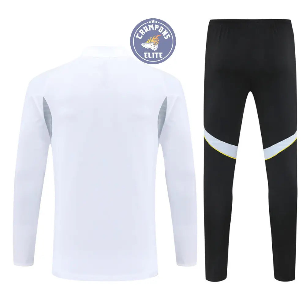 Image of Survêtement d’entraînement demi-zip - Real Madrid 2025/2026 - Blanc/Noir/Gris/Jaune