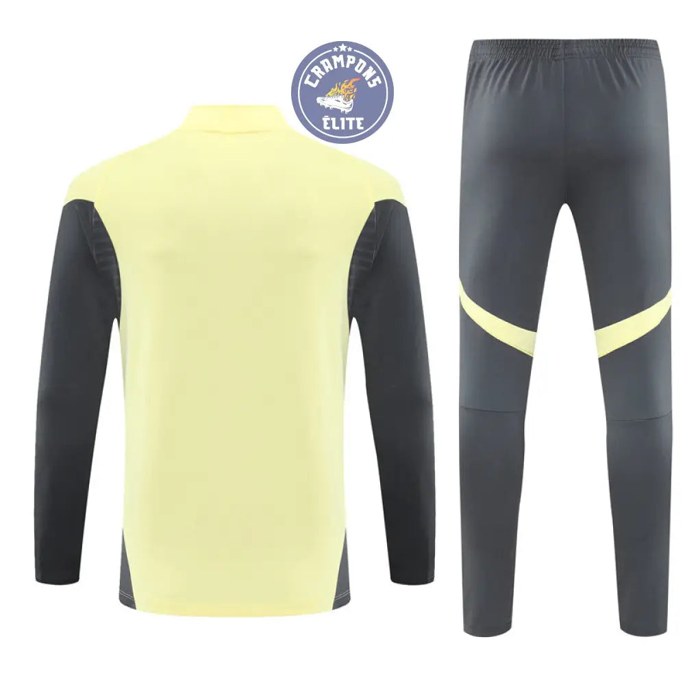 Survêtement d’entraînement demi-zip - Real Madrid 2025/2026 - Jaune Clair/Gris