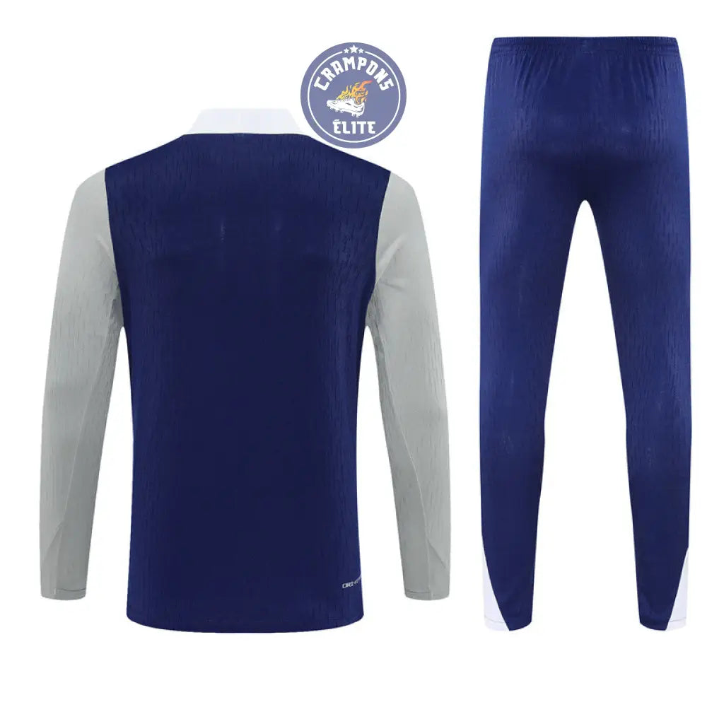 Survêtement d’entraînement demi-zip - Tottenham 2025/2026 - Bleu/Gris/Blanc