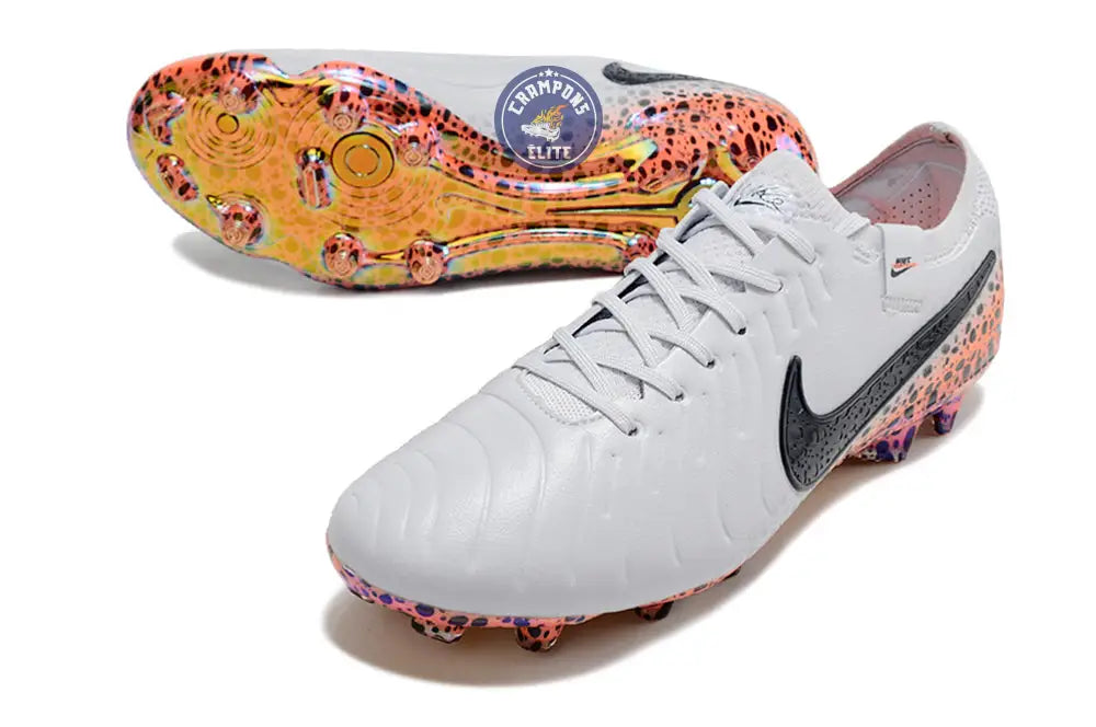 Tiempo Legend 10 Elite FG Electric Pack Gris/Orange/Léopard